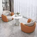 Simple light luxury single sofa coffee table combination leisure hotel beauty salon reception exhibition center negotiation table and chair