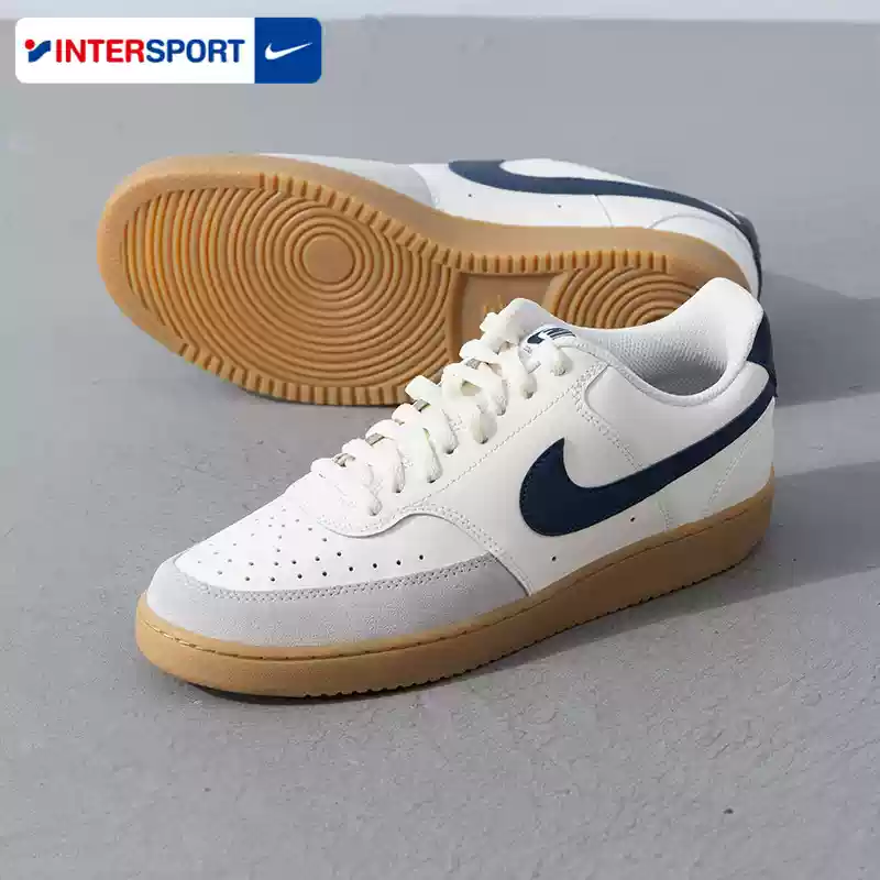 NIKE Nike official authentic men's shoes 2024 winter new simple version Air Force One sports shoes white shoes