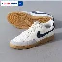 NIKE Nike official authentic men's shoes 2024 winter new simple version Air Force One sports shoes white shoes