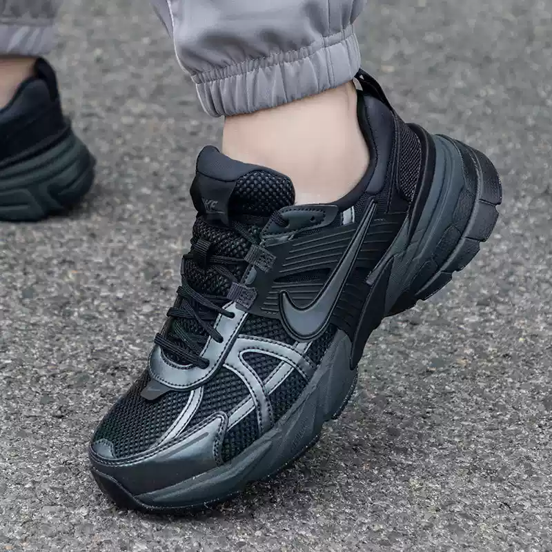 NIKE Nike official casual shoes men's shoes 2024 winter sports shoes air cushion breathable running shoes gray dad shoes