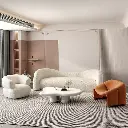 Nordic fabric sofa living room small apartment beauty salon clothing store reception lounge light luxury ins style creative