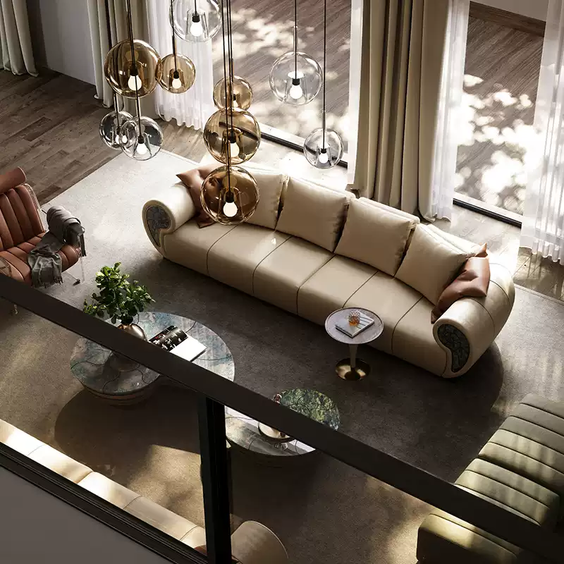 [Italian brand] TAZA modern luxury conch sofa villa luxury house full house matching living room series
