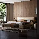 TAZA Italian minimalist full leather bed villa bedroom 2023 designer new light luxury soft double bed