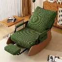 Rocking chair recliner adult can sleep, sit or lie down for lunch break 2024 new balcony folding sofa lazy chair
