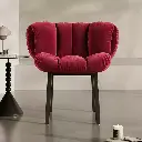 VRSUK light luxury fabric dining chair French retro backrest petal new product second-hand dining table chair designer leisure chair