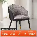  2024 new embroidery Roberto Cavalli gold bead dining chair luxury house high-end luxury stone dining table chair