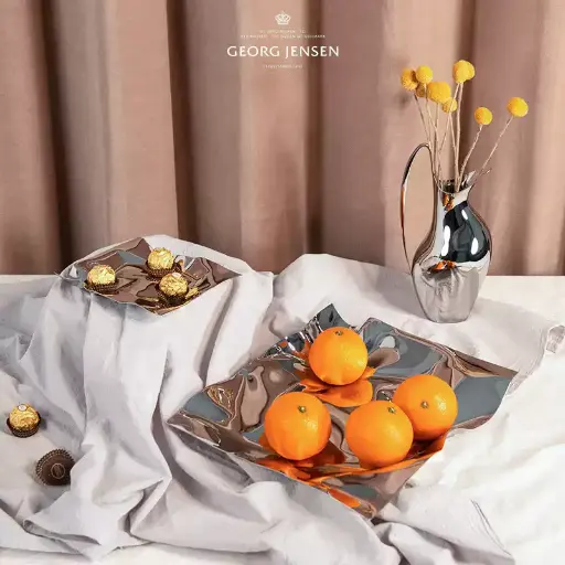 [74EA4F50CE5] Georg Jensen Nordic simple fruit plate creative tray ornaments high-end wedding gift