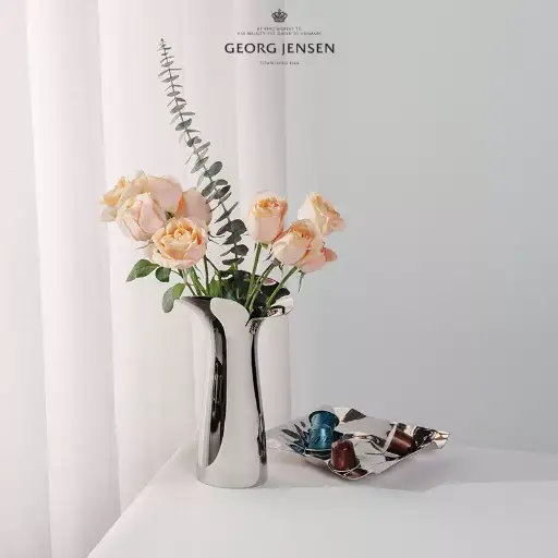 Georg Jensen Nordic Home Cherry Blossom Flower Vase Table Decoration High-end Wedding G